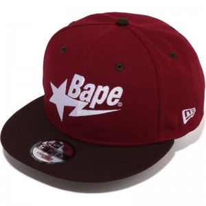 Men Bape Sta New Era 9fifty Cap Caps Red USA | MR9372432