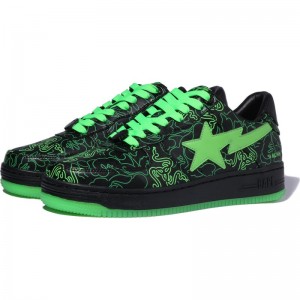 Men Bape Sta™ X Razer Neon Camo Sneakers Green USA | GY8512852