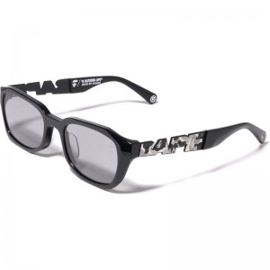 Men Bape Sunglasses #19 Bs13082 Eyewear Black USA | BJ0300430