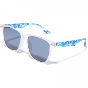 Men Bape Sunglasses #1 Bs13036 Eyewear Blue USA | SD7527357