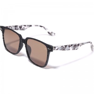 Men Bape Sunglasses #1 Bs13036 Eyewear Gray USA | QN9438648