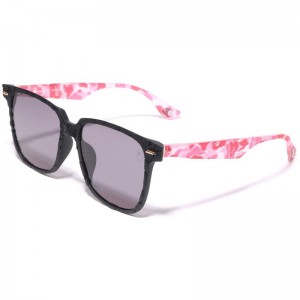 Men Bape Sunglasses #1 Bs13036 Eyewear Pink USA | SR6038308