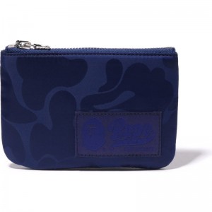 Men Bape Tonal Solid Camo Pouch Bags Navy USA | SU6322032