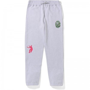 Men Bape Union X Sweat Pants Pants Grey USA | IZ6633663