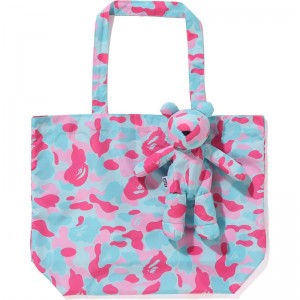 Men Bape Us Limited Collection Bear Eco Bag (S) Bags Pink USA | JA1332132