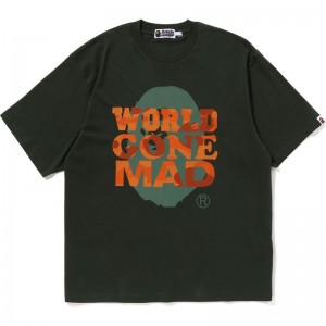 Men Bape Wgm Tee Cut And Sewn Green USA | ZC3866186