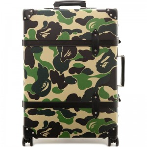 Men Bape X Globe-trotter Large 30" Check-in 4 Wheels Bags Green USA | FE7010200