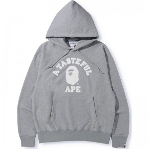 Men Bape X Jjjjound Relaxed Classic College Sweatshirts Grey USA | JX6901191