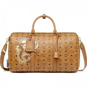 Men Bape X Mcm Pottomar Lunar New Year Visetos Weekender Med Accessories Beige USA | FZ9122112