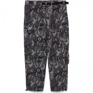 Men Bape X Neighbourhood Multi Pocket Track Pants Pants Green USA | HK2545355