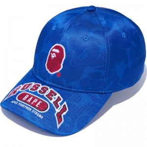 Men Bape X Russell Cap Caps Blue USA | JS3106116