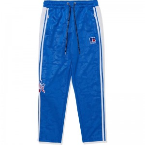 Men Bape X Russell Track Pants Pants Blue USA | WD6880980