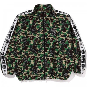 Men Bape X Saint Mxxxxxx Abc Camo Track Jacket Jackets Green USA | LW1290420