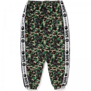 Men Bape X Saint Mxxxxxx Abc Camo Track Pants Pants Green USA | IX1894384