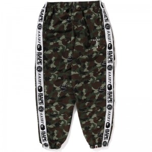 Men Bape X Saint Mxxxxxx Heart Camo Track Pants Pants Olive USA | LB3591351