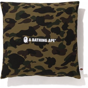 Women Bape 1st Camo A Bathing Ape Square Cushion Home Green USA | OI1294624