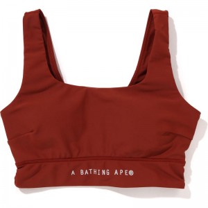 Women Bape A Bathing Ape Sport Bra Underwear Brown USA | WU3142212