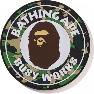 Women Bape Abc Camo Busy Works Rubber Coaster Home Green USA | IU1464244