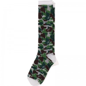 Women Bape Abc Camo Sheer Socks Socks Green USA | SF3418448