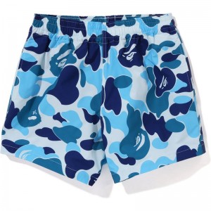 Women Bape Abc Camo Shorts Shorts Blue USA | FF5569659