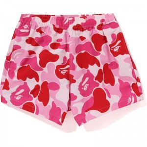 Women Bape Abc Camo Shorts Shorts Pink USA | PF7871881