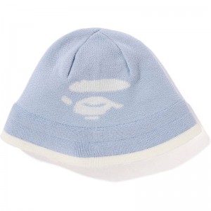 Women Bape Ape Face Knit Hat Caps Sax USA | GQ2011201