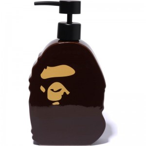 Women Bape Ape Head Soap Dispenser Home Brown USA | DN1567157