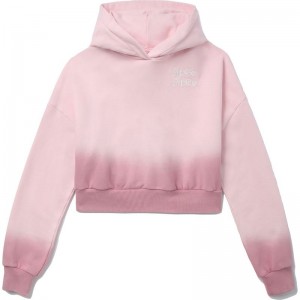 Women Bape Apee Dip Dye Cropped Hoodie Hoodie Pink USA | IU6114714