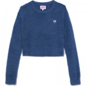 Women Bape Apee Knit Top Knitwear Navy USA | YY1575055