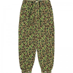 Women Bape Apee Wide Leg Pattern Cago Pants Pants Green USA | ER5797977