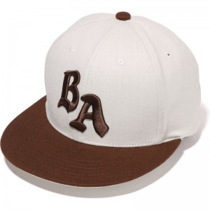 Women Bape Ba Panel Cap Caps Ivory USA | IK1204424