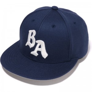 Women Bape Ba Panel Cap Caps Navy USA | FR3413943