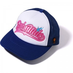 Women Bape Baby Milo Embroidery Mesh Cap Caps Blue USA | RA7359439