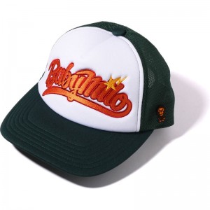 Women Bape Baby Milo Embroidery Mesh Cap Caps Green USA | GC1118818