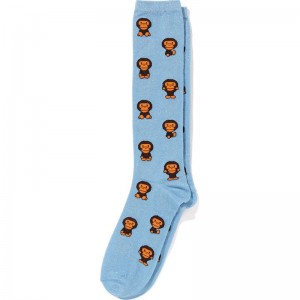 Women Bape Baby Milo Glitter Socks Socks Sax USA | CQ8824184