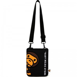 Women Bape Baby Milo Mobile Crossbody Bag Bags Black USA | WF6807687