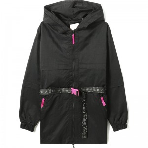 Women Bape Bapy Anorak Jacket Jackets Black USA | OS2374834