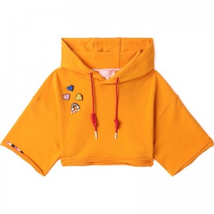 Women Bape Bapy Cropped Hoodie Hoodie Orange USA | OK9466246