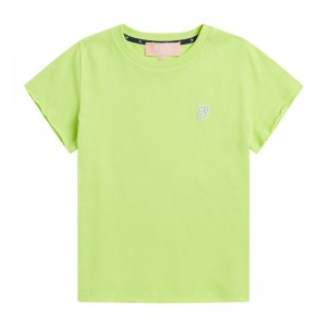 Women Bape Bapy Logo Tee T Shirts Green USA | NV5865285