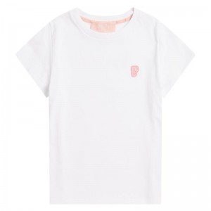 Women Bape Bapy Logo Tee T Shirts White USA | EM1882882