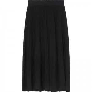 Women Bape Bapy Pleated Knit Skirt Dress Black USA | VC8250420