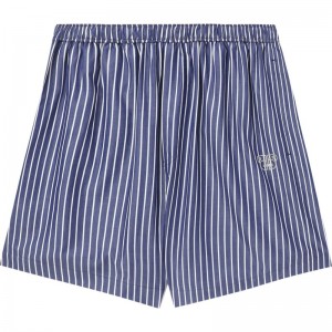 Women Bape Bapy Striped Shorts Shorts Navy USA | VE5263423