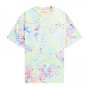 Women Bape Bapy Tie-dyed Effect Tee T Shirts Multicolor USA | YA4411141