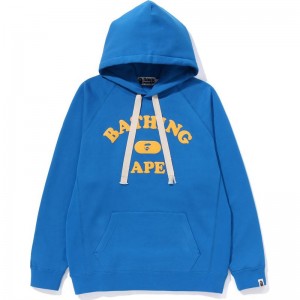 Women Bape Bathing Ape Oversized Pullover Hoodie Hoodie Blue USA | BE2194814