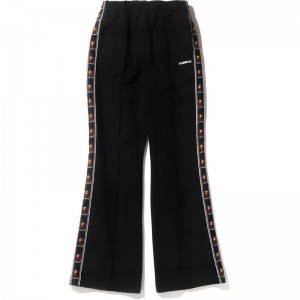 Women Bape By Bathing Ape Flare Jersey Pants Pants Black USA | LK7234024