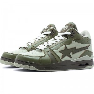 Women Bape Clutch Sta #1 Sneakers Olivedrab USA | MJ8266626