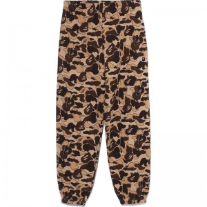 Women Bape Cookie Camo 2 Oversized Sweat Pants Pants Brown USA | GC0116116