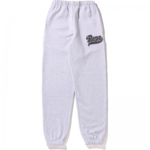 Women Bape Oversized Sweat Pants Pants Grey USA | GK8894084