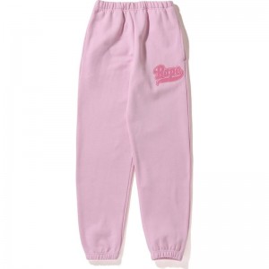 Women Bape Oversized Sweat Pants Pants Pink USA | ZU8905795