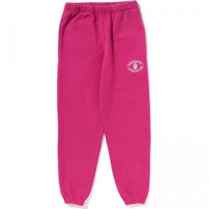 Women Bape Pigment Dye Sweat Pants Pants Pink USA | RT8051801